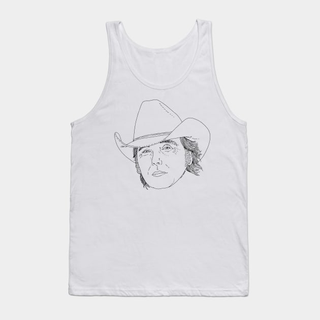 Dwight Yoakam Tank Top by TheCosmicTradingPost